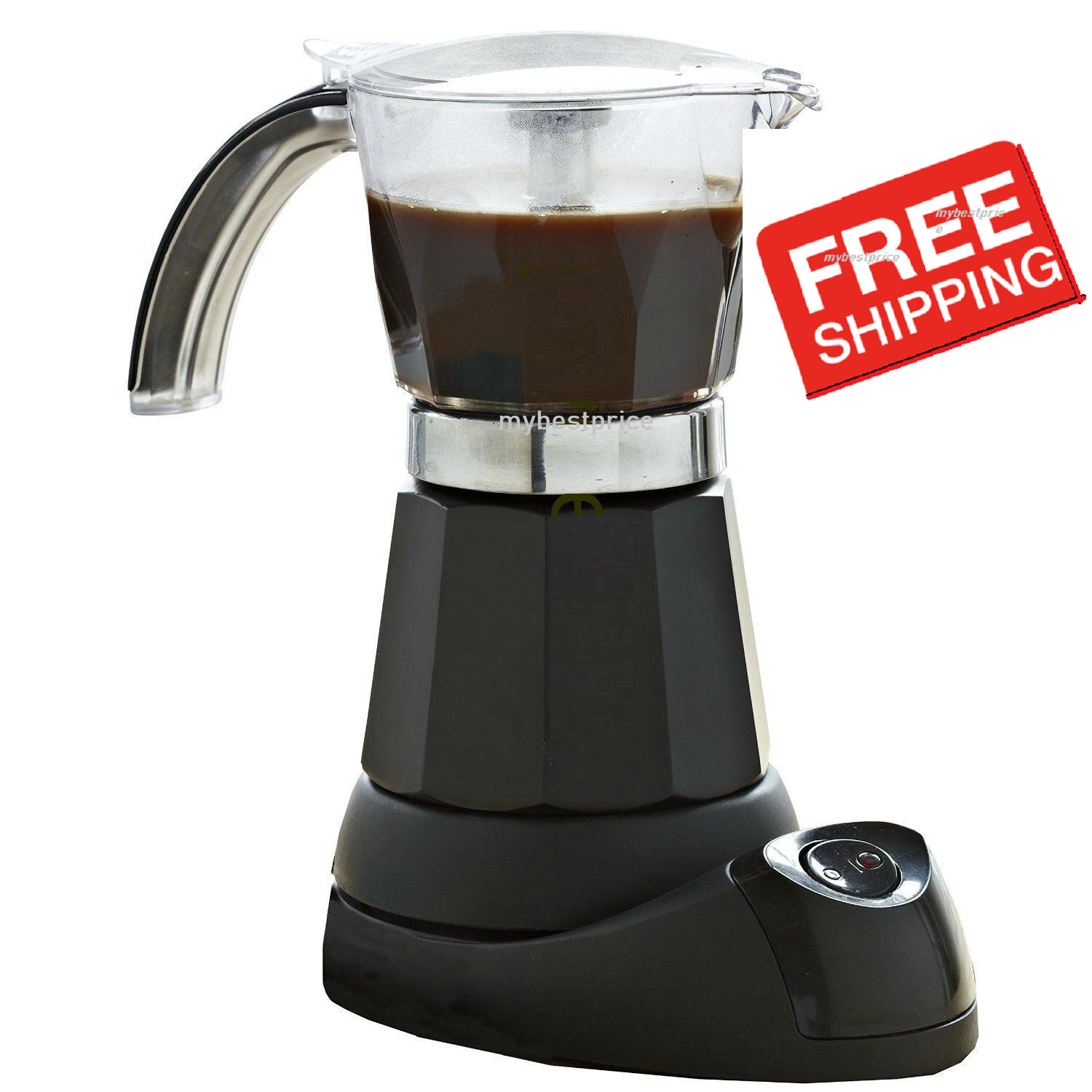 Electric Coffee Maker, espresso 3/6 - Cup / cafetera electrica / cappuccino