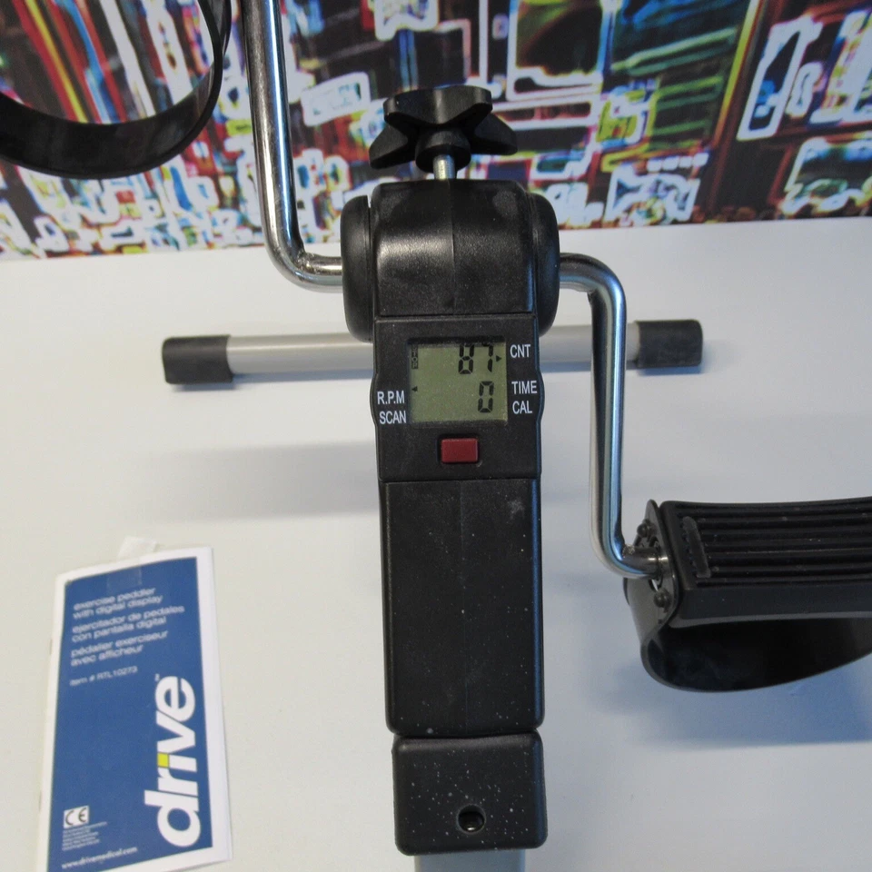 Drive Medical RTL10273 Deluxe Folding Exercise Peddler w/Electronic LCD Display - Image 3 of 4