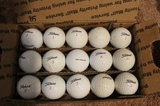 15 used Titleist DT Wound 90 Golf Balls -- Balls AAA Condition