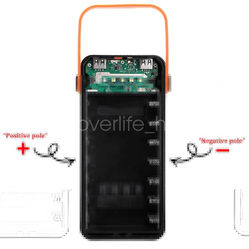 Coque banque d'énergie solaire 10W/22,5W chargeur USB 18650 coque de batterie pour téléphone portable - Photo 9 sur 26