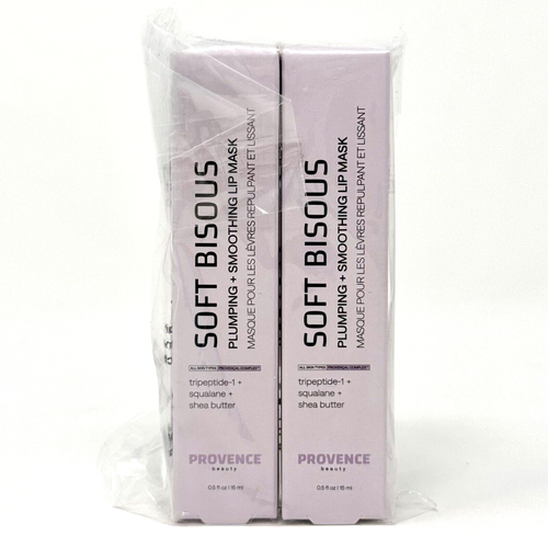 Provence Beauty Soft Bisous Plumping + Smoothing Lip Mask 0.5 oz Each 2