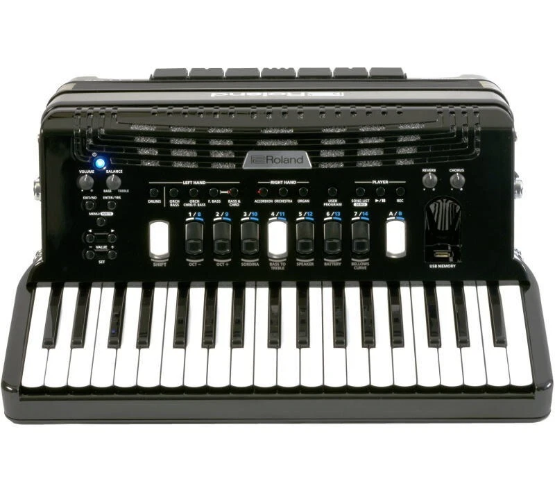 Roland V-Accordion FR-4x BK Piano Keyboard Type Black 120 Base Keys 128 Tones - Image 2 of 2