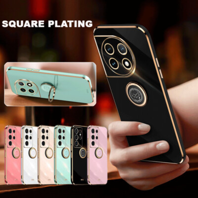 For Oneplus 13/12/11R/9RT Nord CE3 Lite Ace Ring Holder Phone Case TPU Cover