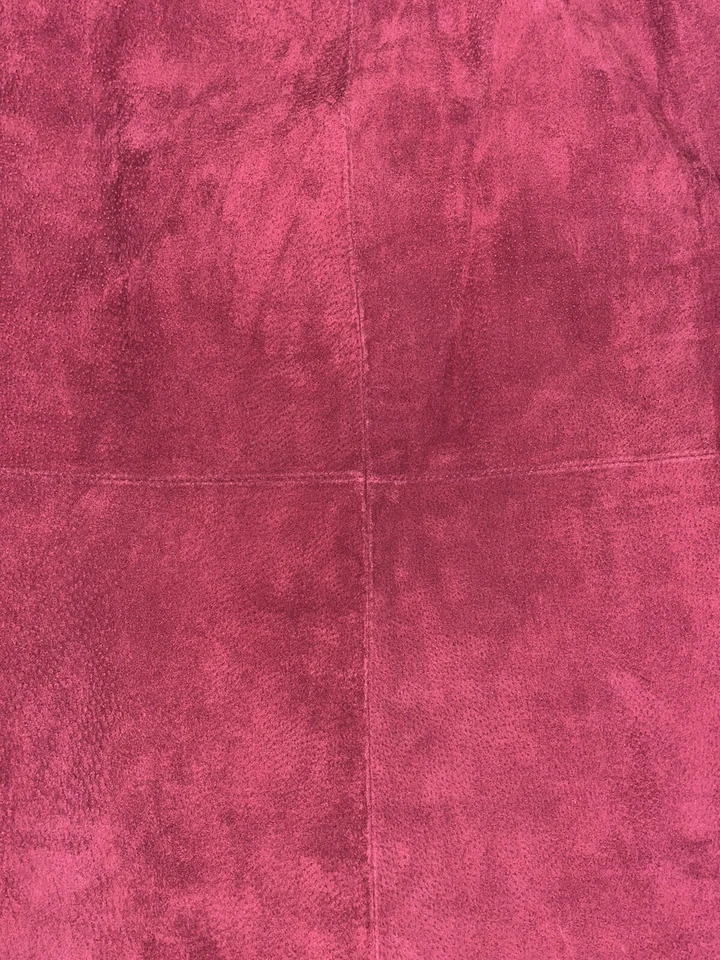 Denim & Co Womens Skirt Size M Dark Red Maroon Suede Fully Lined - Image 4 of 4