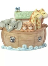 Precious Moments Overflowing with Love Noah's Ark Porcelain Nursery D cor Night