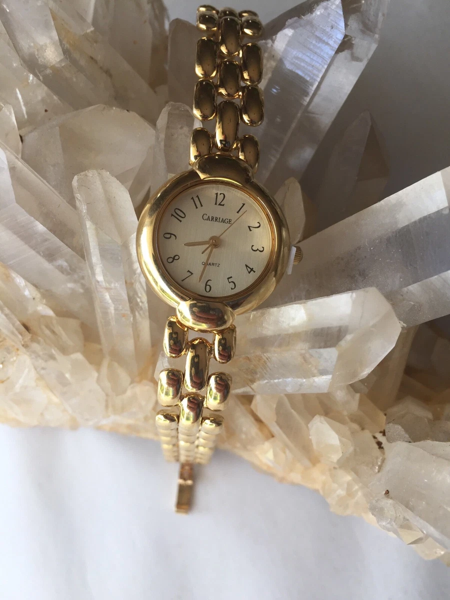 Vintage NOS Ladies Carriage Bracelet Watch With New Battery