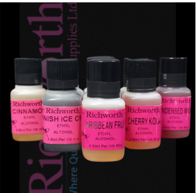 Richworth Ethyl Alcohol Carp Bait Flavours & Mackerel Oil Original 50 ml New