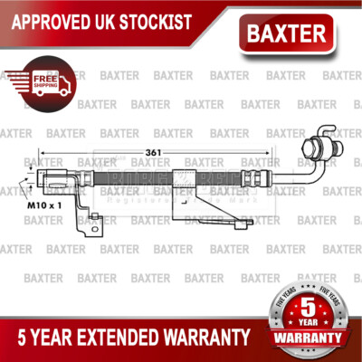 Fits Ford Escort 1993-2000 Baxter Front Left Brake Hose 97AG2078DA