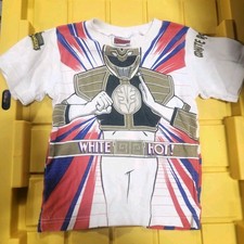 Vintage 90 s White Power Ranger Shirt Kids Rare Find 13p2p X 16 L H72