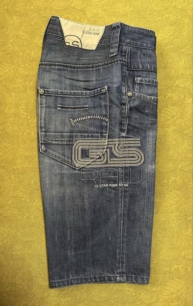 Men G-Star Raw Shorts Navy Denim 30