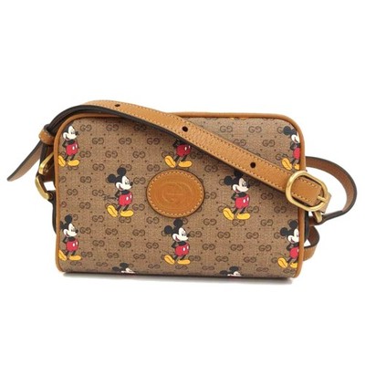 GUCCI GG Mickey Mouse collaboration shoulder bag