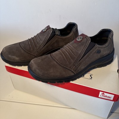 Rieker Antistress Sina Walking Shoe L7174-45 Graphite/Wine Sz:38 / US 7 Women