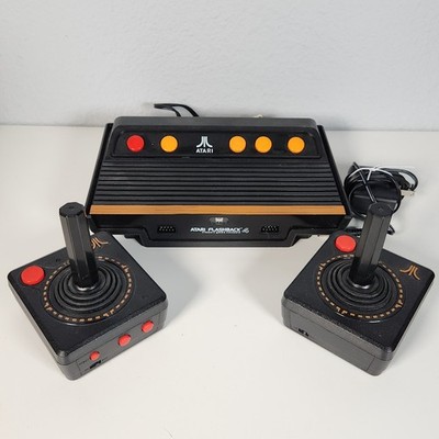 Atari Flashback 4 Classic Game Console W/ 2 Wireless Controllers TESTED