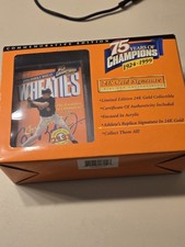 1999 CAL RIPKEN JR.75 YEARS OF CHAMPIONS 24K GOLD SIGNATURE WHEATIES BOX 