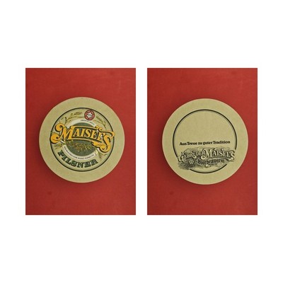 Maisel Bayreuth yellow writing brewery beer mat beer