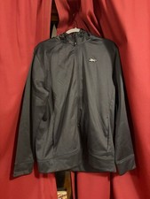 Reebok black gray velocity hoodie zip up large NWT