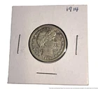 1914 Barber Silver Coin 25c Collection Quarter