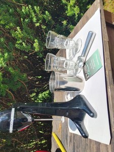 VINTAGE HAMILTON BEACH CLASSIC DRINK MASTER + SCOOP, SODA GLASSES & RECIPE BOOK