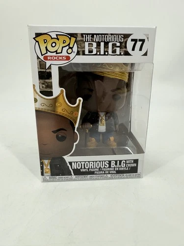 Funko Pop! Rocks: The Notorious B.I.G #77 Vinyl Figure with Pop Protector Read