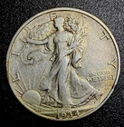 1934-D Walking Liberty Half Dollar 90% Silver Original Coin XF Condition