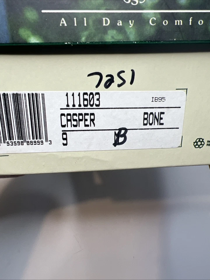 ¡NUEVO! Zapatos cómodos con cordones Soft Spots "Casper" para mujer talla 9B, cuero de hueso Foto 2 de 4