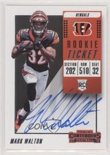 2018 Panini Contenders Rookie Ticket RPS Variation Mark Walton #131 Auto i9x