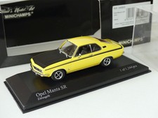 OPEL MANTA A SR 1972 Jaune et Noir MINICHAMPS 1:43