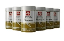 6 X illy Nicaragua Coffee Beans, Medium Roast, 100% Arabica, 250g Tin 23.33 per kilo