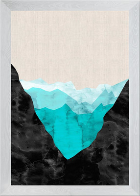 Landschaft Collage 07 Gerahmtes Wandbild Poster Leinwanddruck Bild