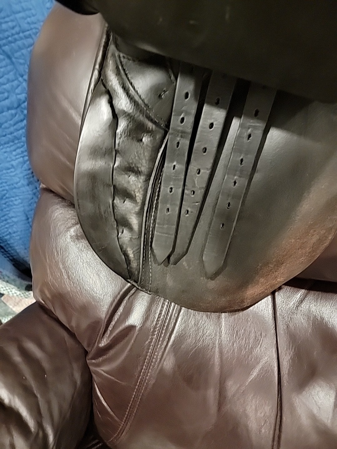 17” Black Passier PS Baum VSD Dressage Saddle Medium tree short billets Longflap