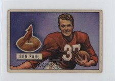 1951 Bowman Don Paul Don R Paul #30 Rookie RC 1lx9