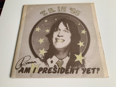 Todd Rundgren AM I PRESIDENT YET VOL 1 vinyl Record Rare