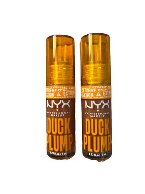 NYX Duck Plump Plumping Lip Gloss, DPLL05 Brown of Applause, Full Sz- 2 Pack!