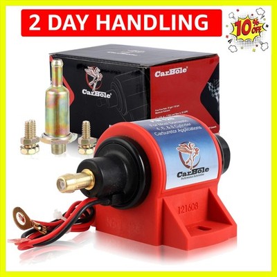 Micro Electric Gasoline Fuel Pump Universal 5/16 inch Inlet and Outlet 12V 1-...