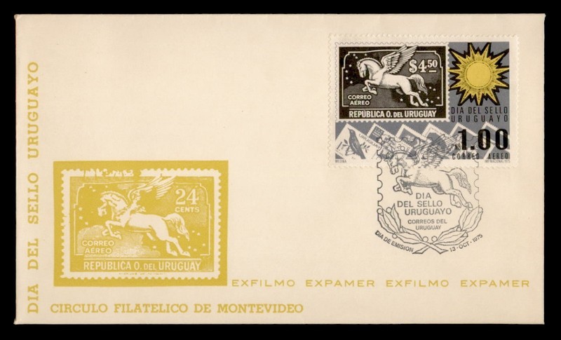 DR WHO 1975 URUGUAY FDC SPACE STAMP DAY R92640