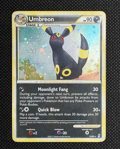 Pokemon Call of Legends Umbreon 22/95 Holo - SWIRL 🌀