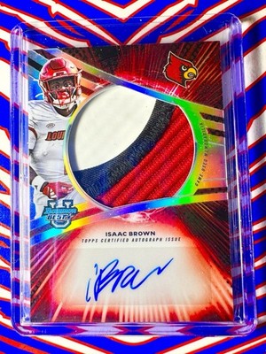 2025 Bowman U Best Isaac Brown Jumbo Patch Auto Refractor RPA #JRA-IB Louisville