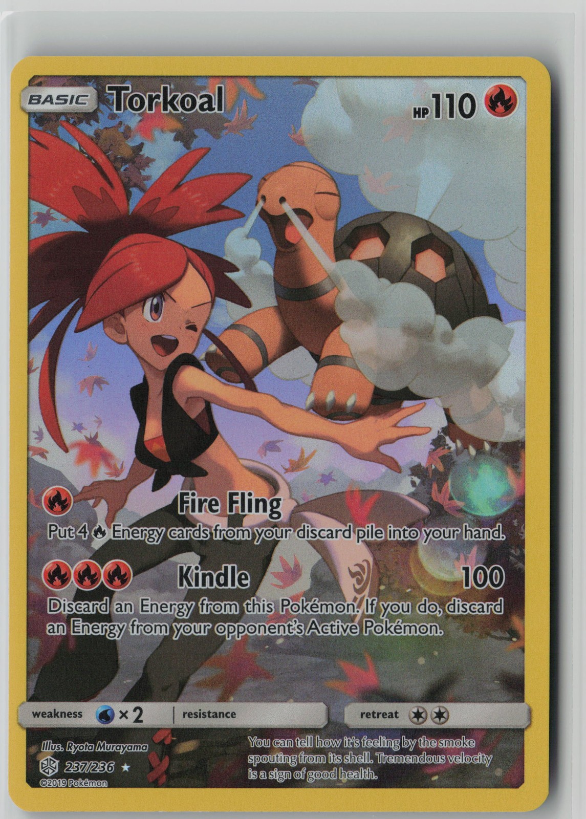 Torkoal (Secret) Secret Rare SM - Cosmic Eclipse 237/236 NM