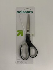Up Up 8 Scissors Multipurpose Office School Craft Black Gray New