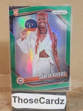 2025 Panini Prizm WNBA Green Prizm #150 Saniya Rivers