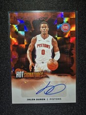 2024-25 Panini NBA Hoops Jalen Duren Hot Signatures Red /25 Auto Pistons #HS-DUR