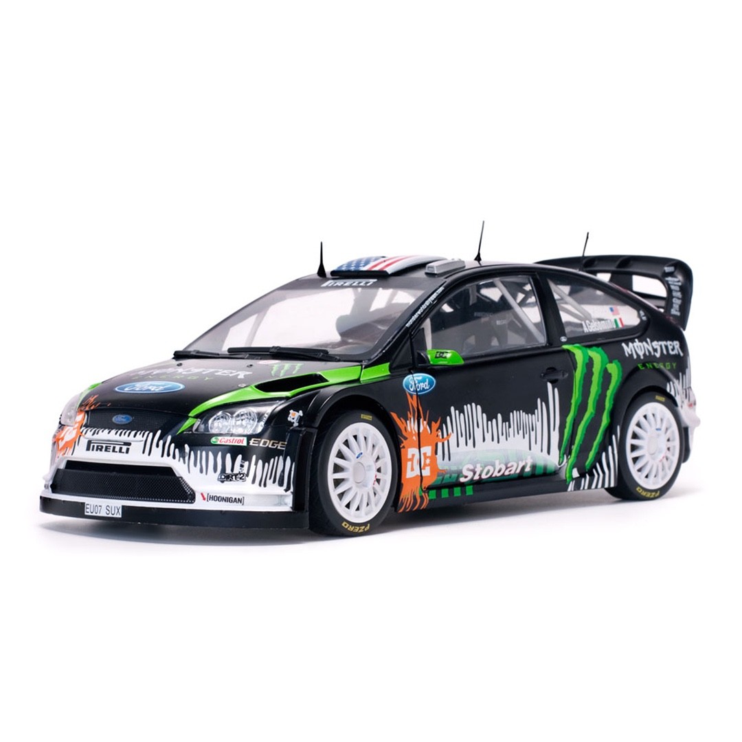SunStar 1/18 Ford Focus RS WRC 2010 Ken Block Monster Energy 3956