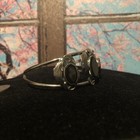Native Jeweler COIN Silver (.900) & Genuine Polished BLACK ONYX Bracelet — photo 2