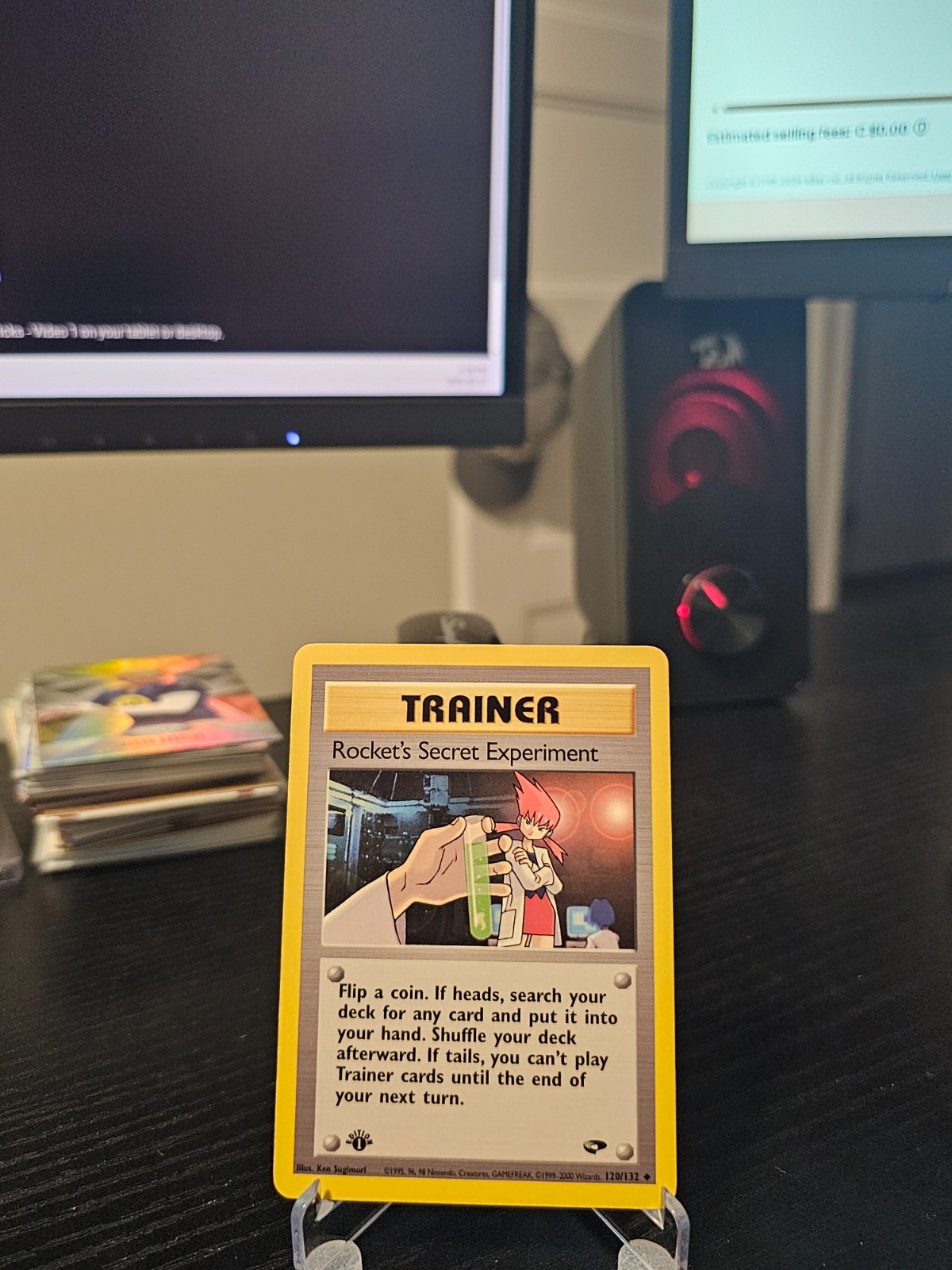  Rocket's Secret Experiment Trainer #120 - 1st Edition - Gym Challenge - NM