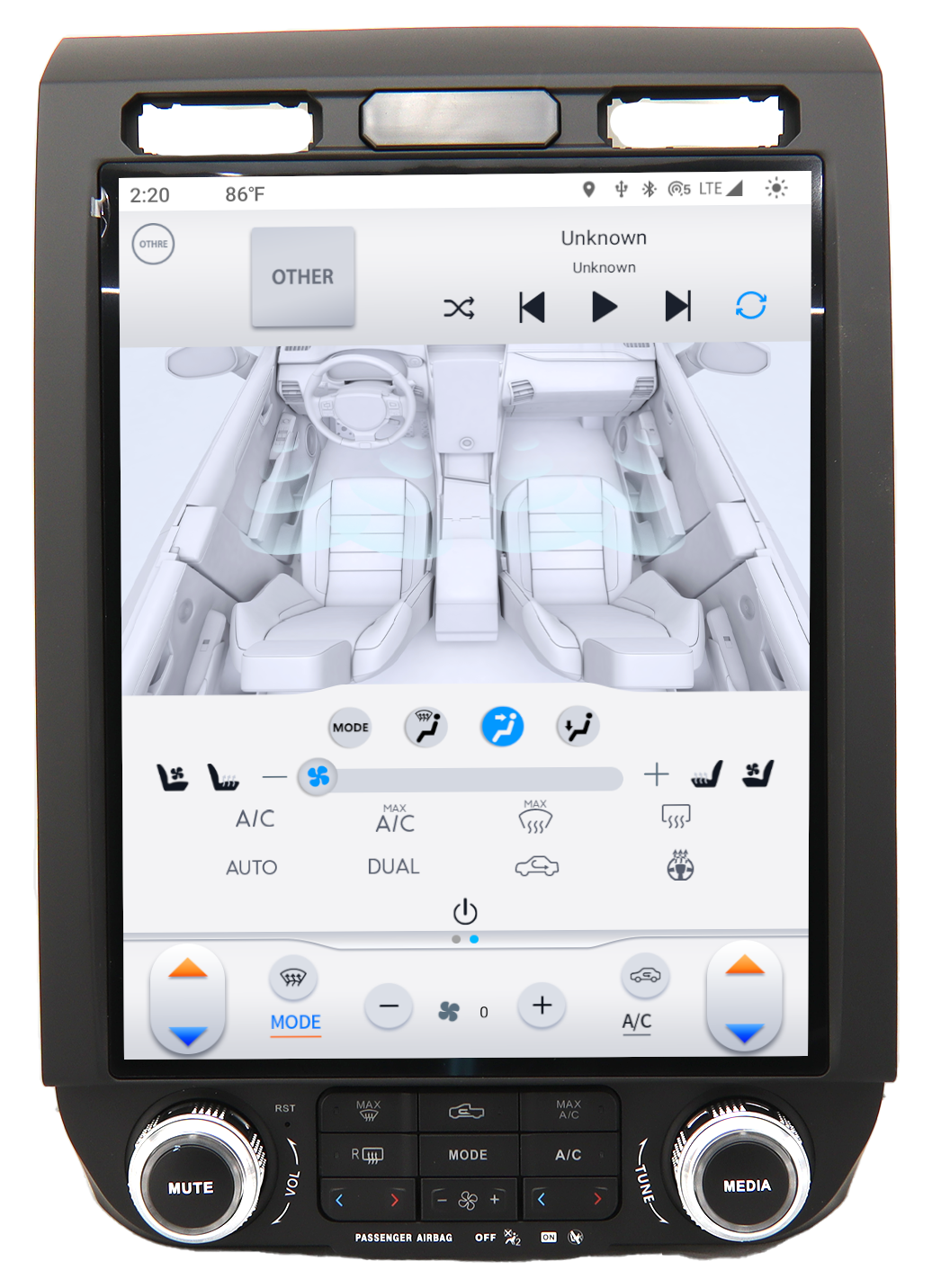 Linkswell 2015-2020 F-150 / 2017-2023 SUPER DUTY GENERATION 6 T-STYLE RADIO