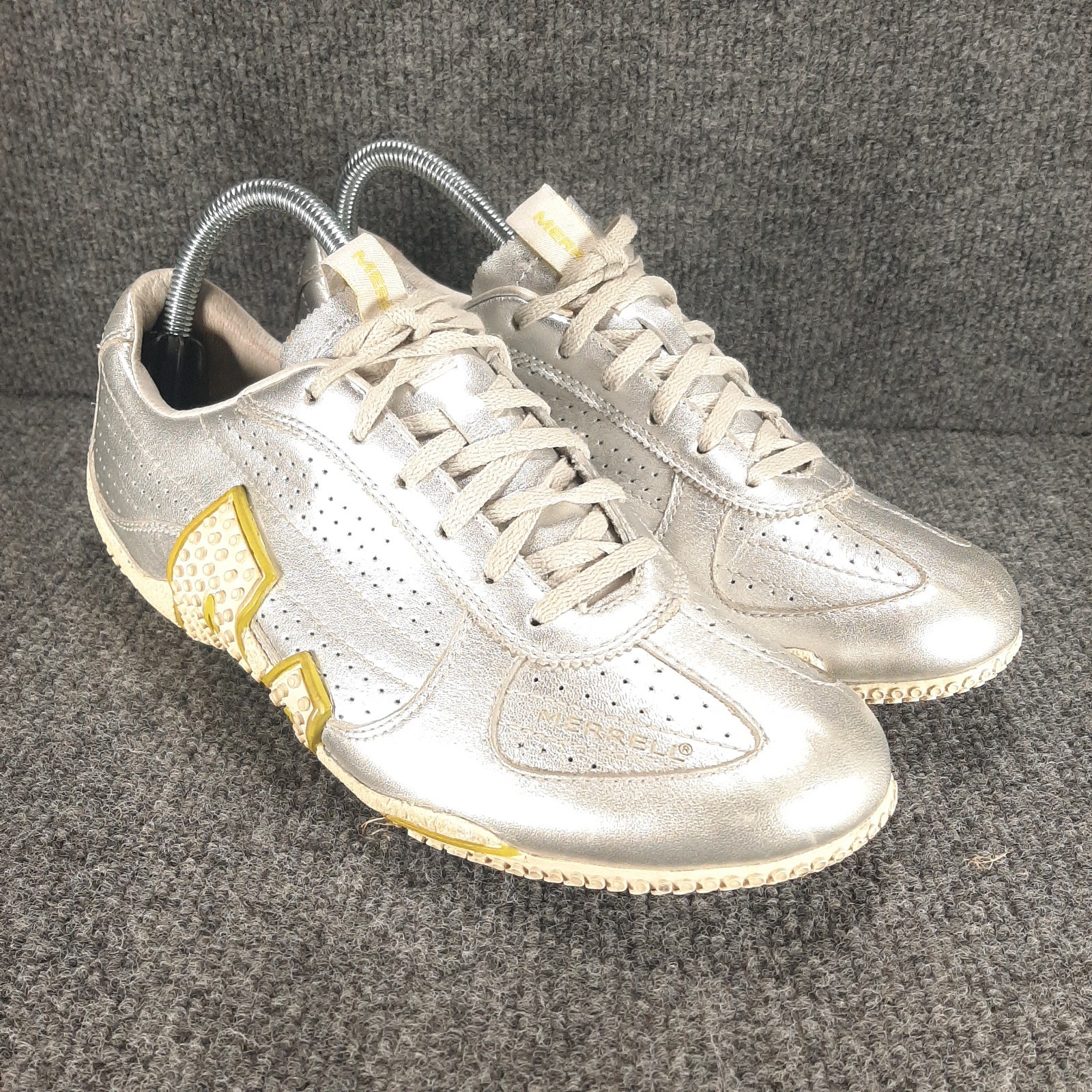 Scarpe sportive da donna Merrell Performance taglia 9 Relay Drive argento citron allenatore