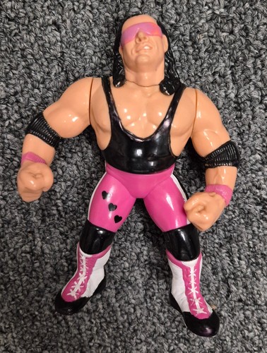 WWF Hasbro Bret Hart Hitman Action Figure 1992 Ser...