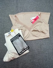 NANCY GANZ BODY SLIMMERS SHAPEWEAR BELLY BAND SHORTS & SPANX SLIMMING CAMI SZ L