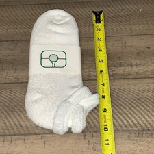 VTG Socks Ankle White Cut Acrylic Blend Orlon 80s 9-11 NOS Golf Tennis USA Thick