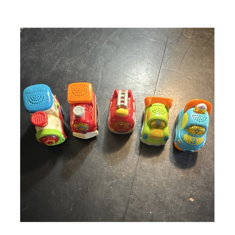VTech Battery Operated Toy Vehicles Lot Train Fire Truck Race Car Ages 1-4
